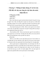 Thực trạng về tạo việc làm cho người lao động trong khu vực FDI của Việt Nam giai đoạn 2005-2009