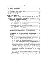 Phương hướng giải pháp thúc đẩy hoạt động mở rộng thị trường du lịch quốc tế inbound của công ty nhà nước TNHH MTV đầu tư thương mại và du lịch Thắng Lợi