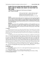 PHÂN TÍCH SO SÁNH NGUYÊN NHÂN CỦA NHỮNG  ĐIỀU CẤM KỴ TRONG CÁC NGÀY LỄ CỦA PHÁP VÀ  VIỆT NAM. AN ANALYSIS