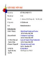 Kỹ thuật điện tử C - Chương 1