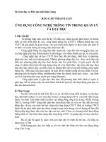 Ứng dụng công nghệ thông tin trong quản lý dạy và học