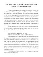 TÌM HIỂU KINH TẾ NGOẠI THƯƠNG VIỆT NAM TRONG CÁC THẾ KỈ XI -XVIII