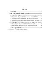 Thực Trạng năng suất lao động Việt Nam