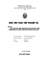 Một số giải pháp hoàn thiện công tác đào tạo và phát triển nguồn nhân lực tại công ty Điện toán và truyền số liệu (VDC)