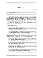 Một số giải pháp nâng cao hiệu quả hoạt động kinh doanh của Công ty Cổ phần Tư vấn Dịch vụ Công nghệ Tài nguyên – Môi trường