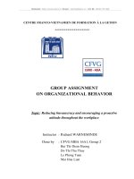 Reducing bureaucracy and encouraging a proactive attitude throughout the workplace