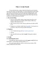 Phần 2. Cài đặt Moodle