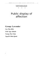 Public display of affection