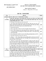 ĐÁP ÁN - THANG ĐIỂM ĐỀ THI TUYỂN SINH ĐẠI HỌC NĂM 2010