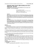 TÌM HIỂU NGHỆ THUẬT DIỄN XƯỚNG HÁT DÔ Ở  QUỐC OAI – HÀ TÂY