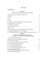 NHỮNG VẤN ĐỀ CHUNG VỀ CÔNG TÁC VĂN THƯ