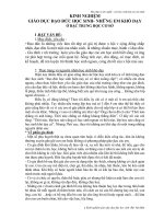 GIÁO DỤC ĐẠO ĐỨC HỌC SINH- NHỮNG EM KHÓ DẠY Ở BẬC TRUNG HỌC CƠ SỞ