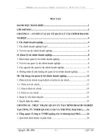 Hoàn thiện công tác quản lý tài chính tại công ty TNHH quảng cáo và thương mại P&G