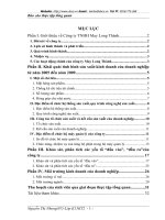 Khái quát tình hình sản xuất-kinh doanh của Công ty TNHH May Long Thành từ năm 2005 đến năm 2009