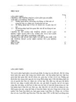 Hệ thống pháp luật của Việt Nam về vấn đề lao động trẻ em- khuyến nghị sử đổi, bổ sung