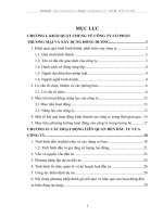 CÁC HOẠT ĐỘNG LIÊN QUAN ĐẾN ĐẦU TƯ CỦA CÔNG TY