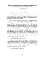 Một số giải pháp nhằm nâng cao hiệu quả hoạt động kinh doanh của Ngân hàng Nông nghiệp và Phát triển Nông thôn Việt Nam