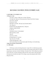 BẢN BÁO CÁO PHÂN TÍCH CỔ PHIẾU SAM