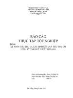 Kế toán tiêu thụ và xác định kết quả tiêu thụ tại công ty TNHH kỹ thuật số SAAG