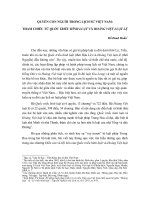 QUYỀN CON NGƯỜI TRONG LỊCH SỬ VIỆT NAM: THAM CHIẾU TỪ QUỐC TRIỀU HÌNH LUẬT VÀ HOÀNG VIỆT LUẬT LỆ