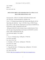 PHÂN TÍCH CHIẾN LƯỢC KINH DOANH CỦA CÔNG TY CỔ PHẦN THẾ GIỚI SỐ TRẦN ANH