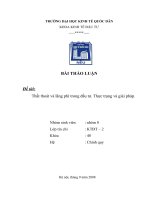 Thất thoát và lãng phí trong đầu tư. Thực trạng và giải pháp