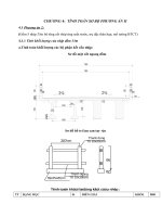TÍNH TOÁN SƠ BỘ PHƯƠNG ÁN