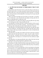 DỰ ÁN ĐẦU TƯ TRONG QUẢN  LÝ ĐẦU TƯ XÂY DỰNG