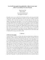 các vấn đề trong ngành công nghiệp điện và điện tử các nước ASEAN và các bài học cho Việt Nam