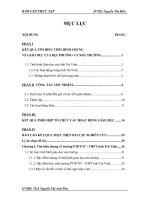 KẾT QUẢ TÌM HIỂU TÌNH HÌNH CHUNG  VỀ GIÁO DỤC CỦA ĐỊA PHƯƠNG VÀ NHÀ TRƯỜNG