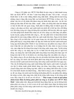 Thực trạng và giải pháp hoàn thiện hệ thống phân phối tại công ty cổ phần vật tư BVTV Hòa Bình