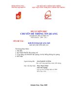 KHUẾCH ĐẠI QUANG SỢI
