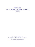 Việt Nam: quan hệ đối tác phục vụ phát triển