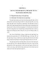 THỰC TRẠNG QUẢN LÝ RỦI RO  DỊCH VỤ THẺ QUỐC TẾ TẠI SỞ GIAO DỊCH –NHNT VN