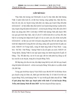 Một số giải pháp thực hiện quy hoạch phát triển kinh tế xã hội huyện Đông Triều, tỉnh Quang Ninh đế năm 2020