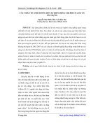 các nhân tố ảnh hưởng đến sự biến động chi phí của dự án xây dựng
