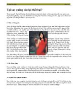 Tại sao quảng cáo lại thất bại?