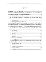 Một số giải pháp nhằm hạn chế rủi ro tín dụng tại Ngân hàng Công thương chi nhánh Hai Bà Trưng