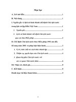 Phân tích chế định Chủ tịch nước theo quy định của pháp luật hiện hành