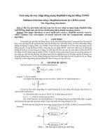 Tách sóng đa truy nhập dùng mạng Hopfield trong hệ thống CDMA