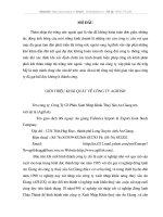 Tình hình thâm nhập thị trường nước ngoài của công ty Agifish