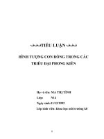 HÌNH TƯỢNG CON RỒNG TRONG CÁC TRIỀU ĐẠI PHONG KIẾN