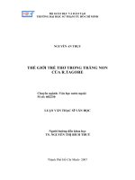 Thế giới trẻ thơ trong Trăng Non của R.Tagore