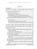Một số giải pháp hạn chế rủi ro tín dụng tại Ngân hàng TMCP Dầu khí toàn cầu GP Bank chi nhánh Hoàn Kiếm
