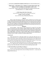 tính toán - mô phỏng quá trình tạo hỗn hợp trong hệ thống cung cấp BIOGAS cho động cơ RV 152-2
