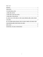 Giao lưu văn hóa trong bối cảnh toàn cầu hóa