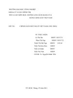 CHÍNH SÁCH ĐẤT ĐAI Ở VIỆT NAM (1981-2005)