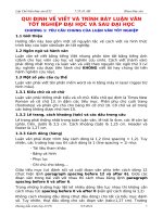 QUI ĐỊNH VẾ VIẾT VÀ TRÌNH BÀY LUẬN VĂN TỐT NGHIỆP ĐẠI HỌC VÀ SAU ĐẠI HỌC