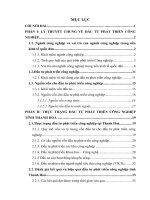 Đầu tư phát triển công nghiệp tỉnh Thanh Hoá: thực trạng và giải pháp