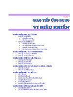 Giao tiếp ứng dụng vi điều khiển